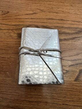 Papyrus Silver Tie Journal Blank Pages